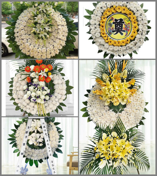 山东青岛莱西市姜山镇葛三村花圈速递
